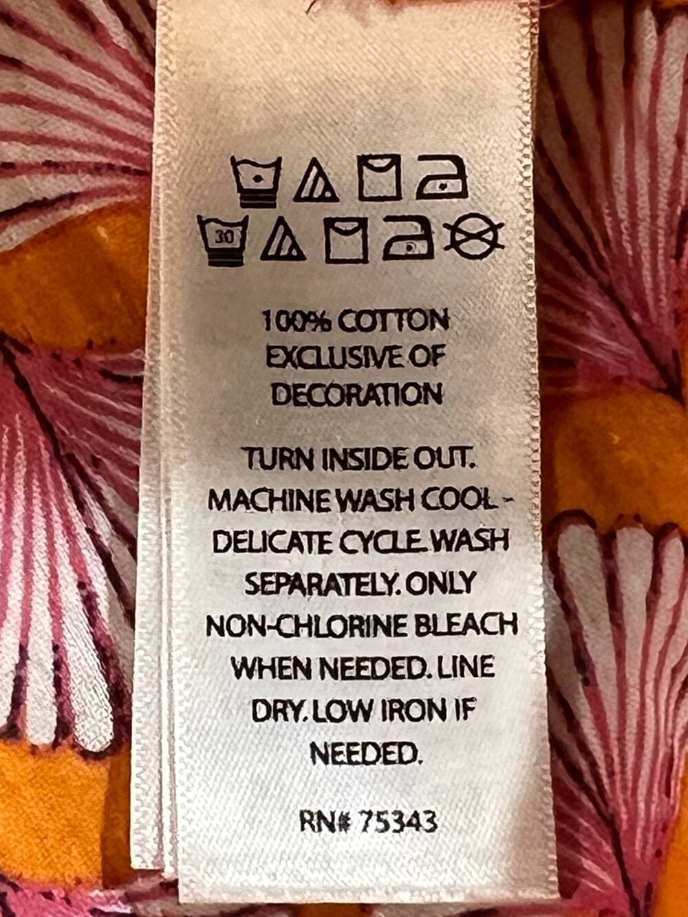 Sigrid Olsen Women's Embroidered Cotton Tunic Top Orange Pink Size S - Picture 5 of 6